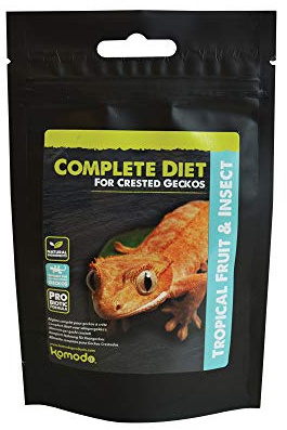 Komodo Crested Gecko Complete Diet Tropical Fruit & Insect High Quality Balanced Highly Nutritious Safe Natural Healthy Non Toxic Lizard Food - 60g