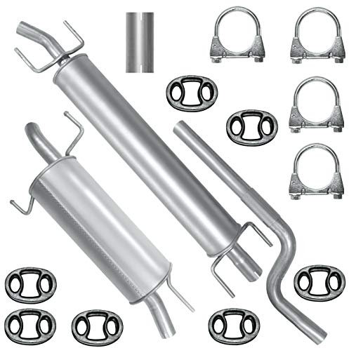 Adamot Auspuffanlage Schalldämpferset Auspuff für Opel Astra G 2 II Schrägheck 1.6i 8V 1.6i 16V 1.8i 16V