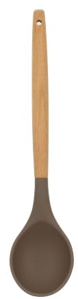 MENASTYL - Cuillère en silicone avec manche en bois ELIOTT - 5040188 - Idéale pour mélanger un plat en sauce, une soupe, pour servir vos plats avec du jus ou de la sauce