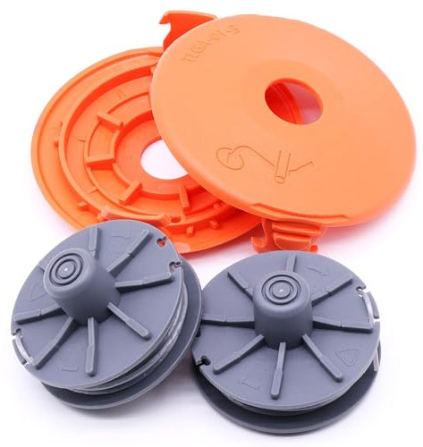 SWNKDG 2 Stücke Ersatz Fadenspule 5307-20 und Trimmer Spulendeckel 05343-20 für Gardena；Ersatzteil für 9805-9809, 9827, 8846, 8847, 8848, 9870, 9872, 9874；Spulendeckel für 9807, 9808, 9809