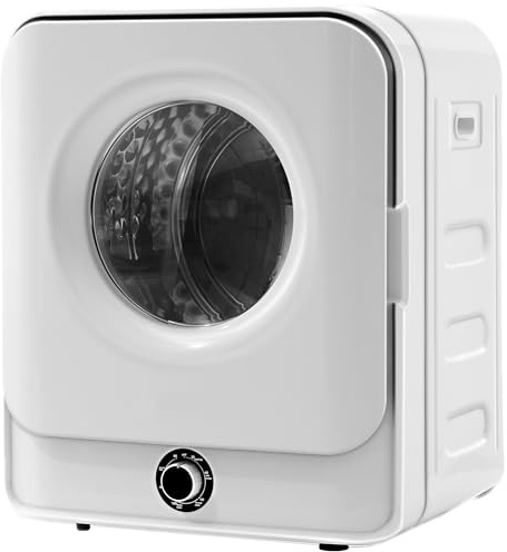 Qiang Essiccatore 830W,Mini Asciugatrice Portatile in Acciaio Inossidabile 3 kg Fino a 4,5 kg,Filtraggio Multiplo,5 modalità di Asciugatura,Protezione da Surriscaldamento,Facile Pulizia