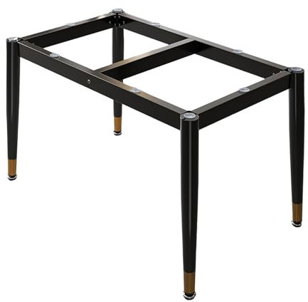 Tischgestell Metall, Tischbeine Metall Schwarz, Tischbeine Tischgestell, Schwerlast Tisch-Gestell Aus Metall, Tisch-Beine Für Esstisch Schreibtisch, Tischfüße Metall, Designer Aus Stahl ( Color : Blac