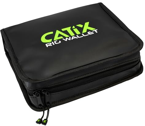 CATIX Rig Wallet Vorfachtasche XXL, 25x21x6cm | Gummierte & Wasserabweisende Tasche für Wallermontagen, Verstärkte Schutzhüllen