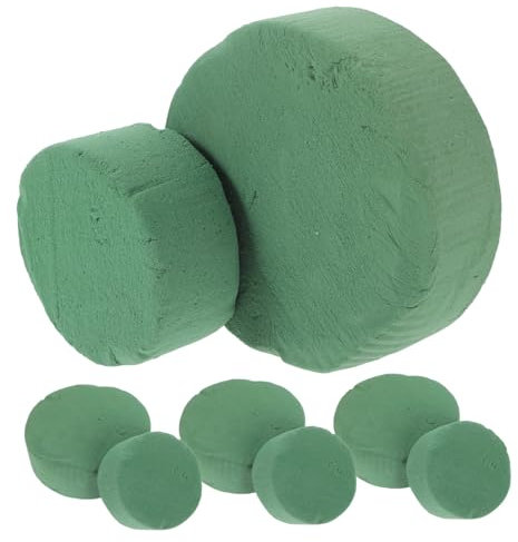 Lurrose 8St runder Blumenton blumengesteck steckblumen DIY Blumenschaumschalen Trockenblumenschaum frischer Blumenblock DIY Blumensteine Erweitert Schaumziegel Blumenstand