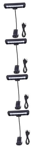 Vaguelly 4 Stücke Dimmbare Musik Stehen Control Lesen Lampe Einstellbare Helligkeit Für Klavier Schreibtisch
