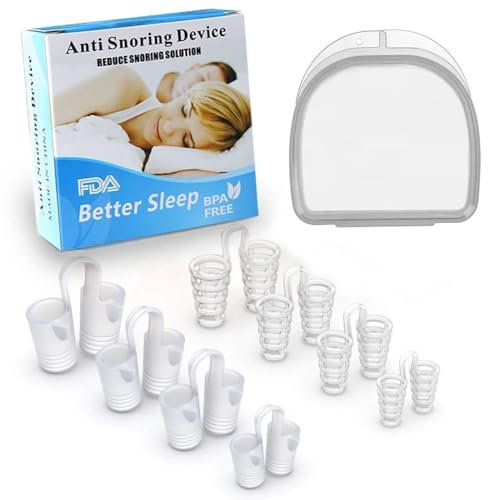 8 pezzi Dilatatore Nasale Antirussamento, Clip Antirussamento, Dispositivo Anti Russamento, Silicone Clip per naso Dilatatore nasale, Ti Aiuta A Respirare E Dormire Meglio