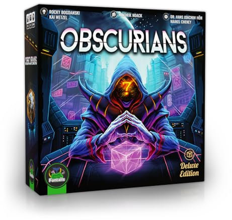 Funtails Obscurians Deluxe Brettspiel, 4-7 Spieler, hochwertiges Kennerspiel von Rocky Bogdanski und Kai Wetzel