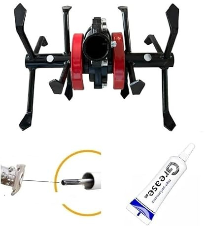 Gruppo Zappette Ø 26 da 9 Denti per Decespugliatori - Motozappe - Tagliaerba con Senso di Rotazione ORARIO e ANTIORARIO + IN OMAGGIO GRASSO DA 10g