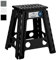 MY DIY Folding Step Stool 17 Inch (45cm) Lightweight Heavy Duty Strong Plastic Stool For Kids & Adults With Easy Carry Handle 150KG Weight Capacity Portable Footstool (Grey)
