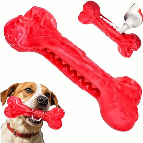 Hundespielzeug Unzerstörbar Kauspielzeug Hund Spielzeug, Kauknochen Hunde Spielzeug für Welpen Mittelgroße und Große Hunde, us Naturkautschuk, Zähne Schleifstange