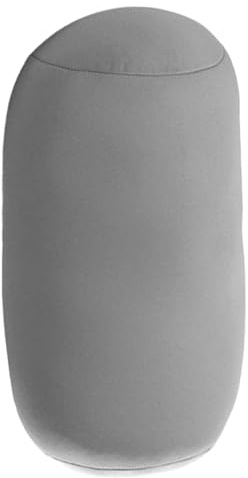 Eventerde 30x16x16cm Oreiller Cylindrique Coussin De Dos en Microbilles Coussin De Rond Oreiller Cervical Rond Soutien Cou Ou Dos Respectueux De La Peau en Rouleau De Mousse Coussin Traversin