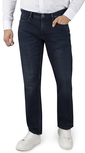 STOOKER Frisco Jean thermique 5 poches pour homme Coupe droite Coupe droite, bleu foncé, 38W / 30L
