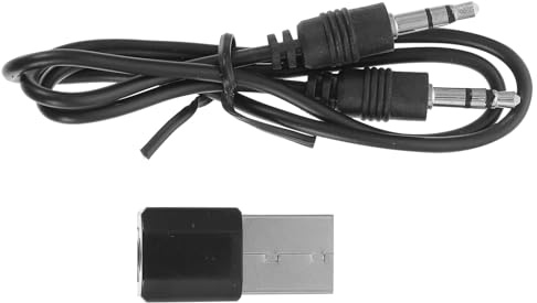 TEHAUX USB-Audio-empfänger mit -aux-Ausgang für Heimstereoanlagen Lautsprecher und Verstärker Drahtloser Musikempfänger für Smartphones und Tablets Schwarz