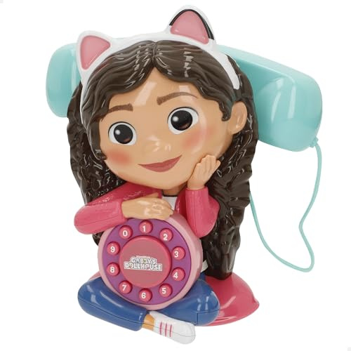 COLORBABY Gabby's Dollhouse 39154 Interaktives Telefon, Spielzeug, Geräusche und Melodien, Batterien, Babyspielzeug, frühkindliches Spielzeug, ab 18 Monaten, Geschenke für Kinder