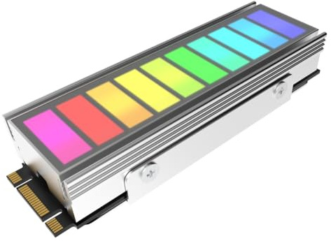 Rastapulz SSD2280 - Giubbotto di dissipazione del con ventola integrata e dissipatore di per disco rigido da 5 V 3 pin ARGB dissipatore di in B