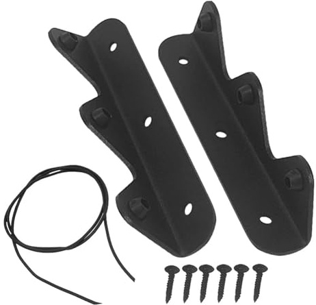 FUBESK Valla de cuerda de tensión para armario de pared para RV y barco, accesorios de modificación de gabinete, negro, 1 juego