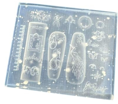 Moule à ongles en silicone pour créer des motifs complexes de gaufrage chinois, manucure, décoration artistique, ongles en résine