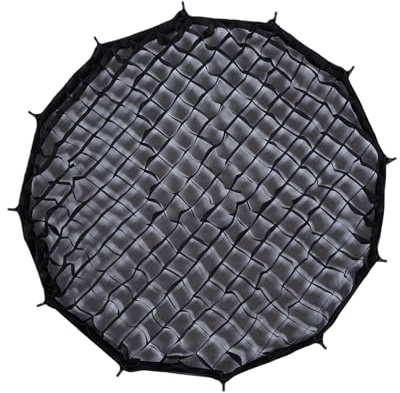 Plyisty Softbox Parabolico da 90 Cm con Supporto Bowens, Softbox Profondo da 35,4 Pollici a Sgancio Rapido con Borsa per Diffusori a Griglia a Nido D'ape per la Fotografia in Studio