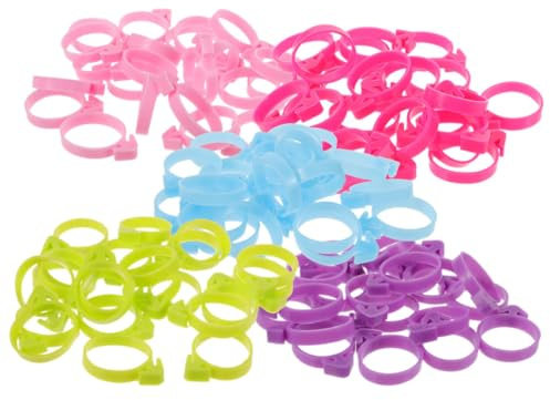MUCKLILY 50 Pezzi Fascette in Silicone Riutilizzabili per Sacchetti da Decorazione e Sacchetti da Pasticceria, Resistenti e Versatili per Torte e Feste in Cucina