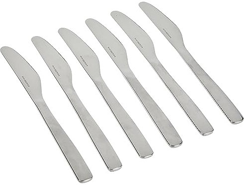 Alessi Knifeforkspoon - Juego de 6 cuchillos de postre (monobloque)