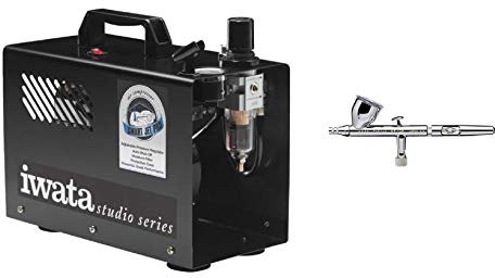 Iwata Eclipse HP-CS 4207 Airbrushing System with Smart Jet Air Compressor IS875 by Iwata