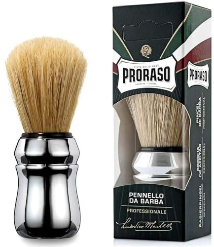 PRORASO Brocha de afeitar croma