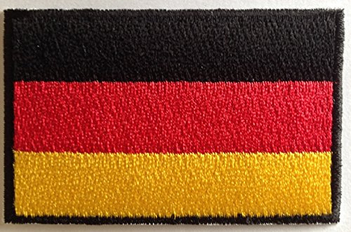Aufnäher für Jacken Bügelbild Aufbügler Iron on Patches Applikation Aufnäher Deutschland 8 cm