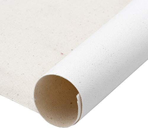 Paintersisters Leinwandrolle 10m x 160cm, 380 g/m² 100% Baumwolle grundiert | jeweils malfertig vorgrundiert, 100% Baumwolle, sehr reißfest Leinwandrolle, Keilrahmen bespannen