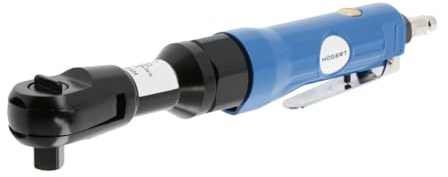 Högert Technik - Pneumatische Ratsche 1/2“, 6,2 Bar, 61 Nm, 150 U/min, Länge 262 Druckluftratsche Antrieb durch Druckluft luftratsche für Vulkanisierungs- und Kfz-Betrieben - Links- und rechtsdrehend