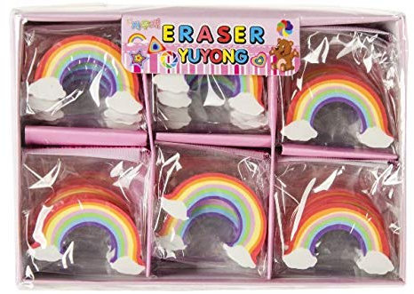 Schnooridoo 36 Radiergummi Regenbogen Rainbow Mitbringsel Kindergeburtstag Posten