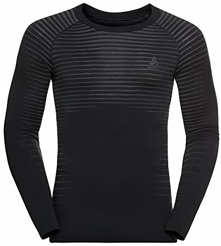 Odlo Uomo Maglietta Funzionale a Maniche Lunghe Performance Light