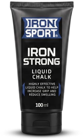 Body Attack Sports Nutrition Ironsport Iron Strong Liquid Chalk 100 ml – Gesso liquido per una forte presa di lunga durata – Chalk per bouldering, arrampicata, calistenica e allenamento con la forza