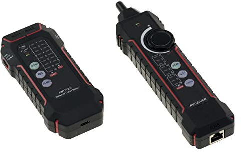 KALEA-INFORMATIQUE Comprobador inteligente para redes telefónicas RJ11 y Ethernet RJ45. Pruebas de continuidad, PoE y diagramas de cableado. Identificación de puertos, trazado de cables