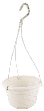 KOKSII Pot de Plante de chlorophytum Suspendu avec Chaine Blanc pour la Decoration de Jardin ou Balcon