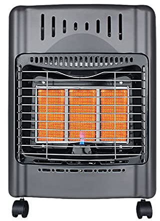 Chauffage à gaz portable, chauffage de terrasse à chauffage rapide, chauffage de terrasse de luxe avec dispositif anti-basculement, pétrole liquéfié à la cendre (pétrole liquéfié à la cendre)
