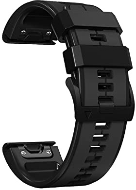 RoYiio Silikon Armband für Garmin Fenix8 47mm 51mm /Fenix E/Tactix 8 47mm 51mm /Quatix 8 47 mm 51 mm/Enduro 3 /Epix 2 /Approach S62 S60 Armband Sprot Atmungsaktiv Ersatzband QuickFit 22mm/26mm