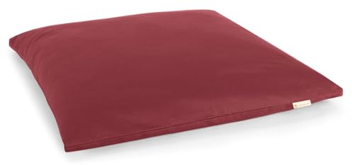 Lotuscrafts Meditationsmatte Zabuton Deluxe - Extra Dick - Meditationskissen Unterlage für entspannte Meditation - Waschbarer Bezug aus 100% Baumwolle - GOTS Zertifiziert