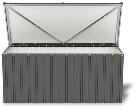 tepro Universalbox Store Large, Aufbewahrungsbox / Kiste . Gartenbox, Groß, Abschließbar, Nutzinhalt max. 870 L, Anthrazit