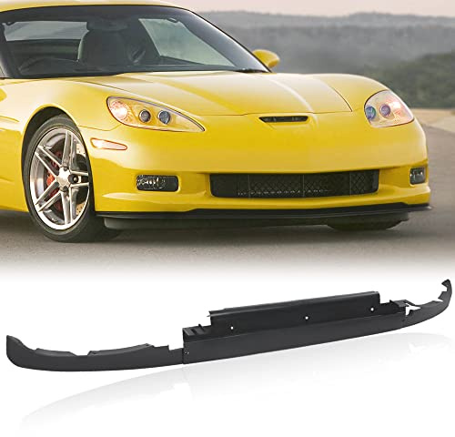 PIT66 Front Air Dam Spoiler Complete 3 Piece Kit Compatible with C6 Corvettes 2005-2013 with Mount Hardware