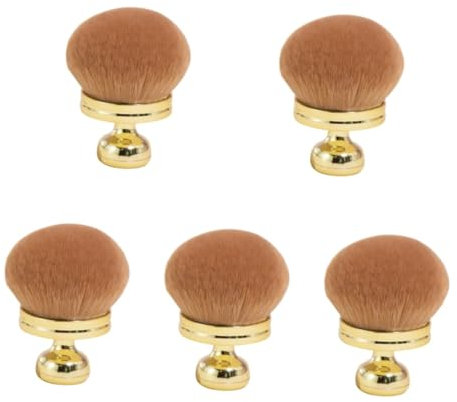 minkissy 5St Flauschiger und weicher Make-up-Pinsel Make-up Pinsel Rougepinsel Fixierpuderpinsel für losen Puder Make-up-Pinsel in Reisegröße Haupt malen erröten Honigpuderpinsel reisen