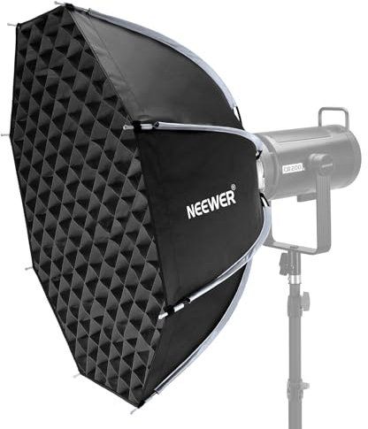 NEEWER 28/70cm Octagonal Softbox, Quick Release Bowens Mount Softbox with Honeycomb Grid, Light Diffusers, Bag for RGB CB60 CB60B CB200B MS60B MS60C MS150B S101-300W/400W Pro Vision 4 Q4, NS27P
