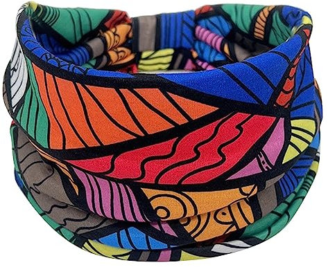 Damen-Haarbänder für Yoga, Workout, afrikanisches Stirnband, dehnbares Stirnband, breites elastisches Haarband, afrikanisches Stirnband, dehnbares Workout-Haarband, breites elastisches Stirnband für