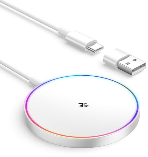 Caricatore Wireless iPhone, 15W Caricatore Mag-Safe per Apple iPhone 17/16/15 Pro Max/15 Plus/15/14 Pro Max/14 Plus/13 Pro/12/11, Caricatore iPhone Wireless Ricarica Magnetico iphone Caricabatterie