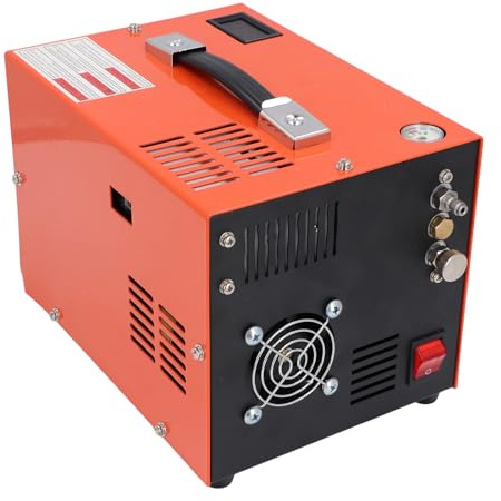Compresor de Aire PCP, 4500 Psi 30 MPa, Bomba de Aire PCP Convertidor de Potencia Incorporado, Alimentado por Automóvil 12 V CC o Hogar 220 V CA, Bomba de Aire de Alta (Enchufe