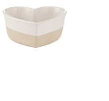 Mason Cash Teglia da forno rustica a forma di cuore, 375 ml, in gres porcellanato, con motivo a cuore inciso, durevole ed elegante, per cuocere e servire