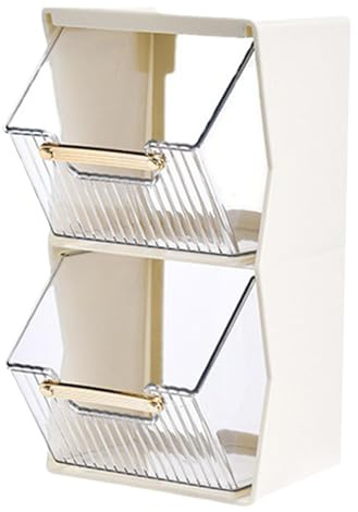 Porta bolsitas de té - Organizador para cajas de té | Almacenamiento de té | Almacenamiento de la bolsita de té | Organizador de bolsas de té | Soporte para dosis de café transparente | Caja de