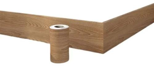 XPJYUA Rodapies Autoadhesivo Cinta autoadhesiva de Grano de Madera for rodapié, Pegatina Gruesa for Borde de Pared, decoración de Suelo for el hogar, Parches Adhesivos for zócalo(Color 29)