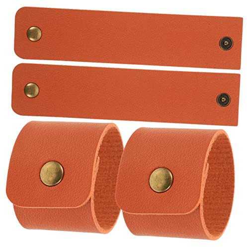 GRADENEVE 4stücke Braunen Leder-serviettenringen wasserdichte Elegante Serviettenhalter Für Hochzeiten Und Restaurants Stilvolle Tischdekoration Für Zuhause Und Gastronomie