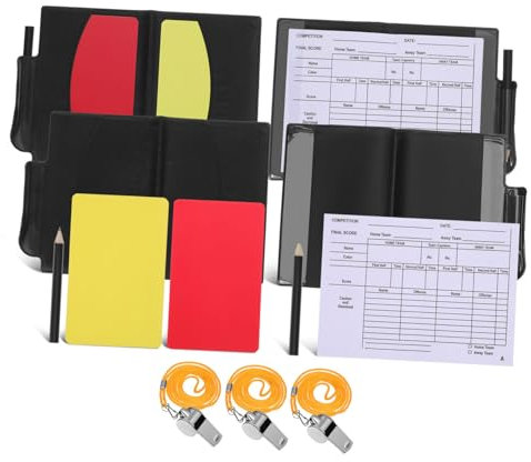 BESPORTBLE 1 Satz Ausrüstung Zur Aufnahme Von Wettkämpfen Tragbare Schiedsrichter-geldbörse Schiedsrichter Pfeifen Ausrüstung Für Volleyball-Schiedsrichter Schiedsrichter Pfeift Black PVC