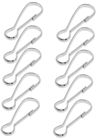 FONDOTIN 10pezzi Fissaggio Per Bandiera Metallo Clip Per Fissaggio Bandiera Montaggio Facile e Resistente Adatto Per Uso Esterno